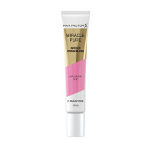 Max Factor Miracle Pure Cream Blush 01 Radiant Rose, Moisturising, Plumps & Hydrates, Buildable Glow, Infused with Hyaluronic Acid & Squalene