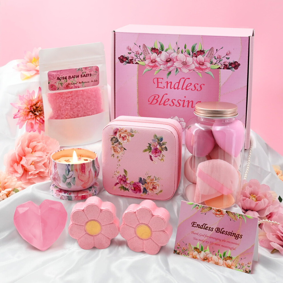 Karestcorp Gifts For Women, Birthday Pamper Hamper For Her, Ladies Relaxation Spa Bath Set, Self Care Get Well Soon Thank You Gifts For Best Friend Sister Wife