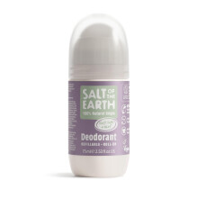 Salt of the Earth - Refillable Natural Deodorant Roll On - Clary Sage & Mint - Effective Long Lasting Protection, 100% Natural ingredients
