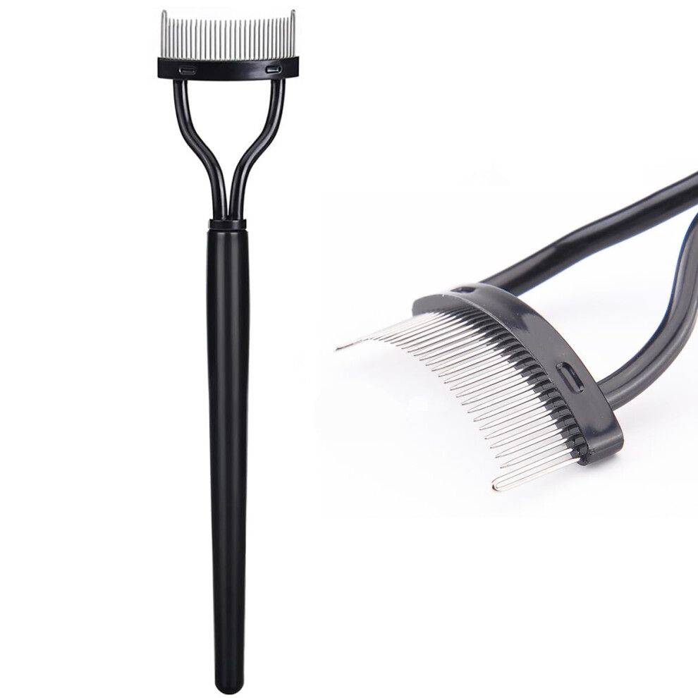Kingmas Eyelash Comb, Eyelashes Separator Curler Makeup Mascara Applicator Comb Cover With False Eyelashes Applicator Tool