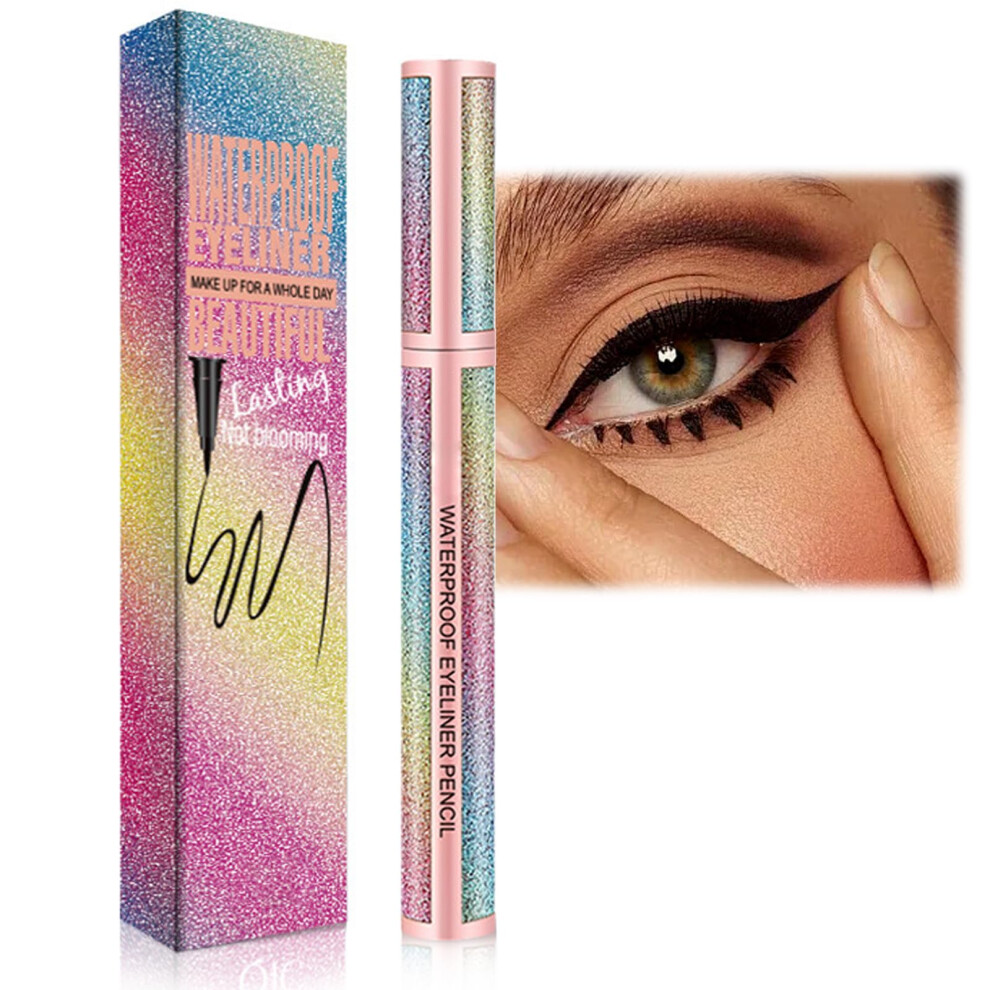 Fresfresi Black Long-Lasting Waterproof Liquid Eyeliner - Sweatproof And Smudge-Proof With Quick-Drying Formula For Vivid Eye Definition