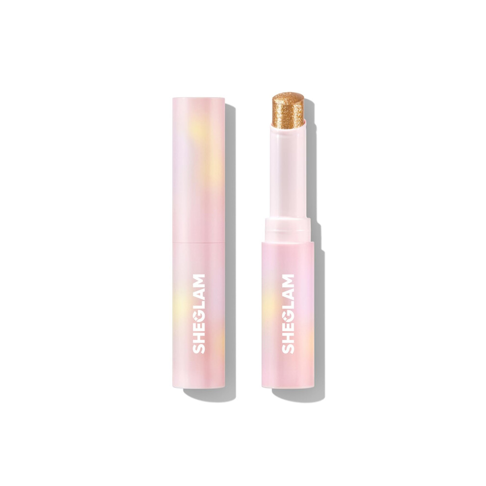 Sheglam Golden Crystal Jelly Glaze Eye Shadow Stick Eyeliner Brightener Pencil With Brush Easy To Blend Long Lasting Shimmer- Girl