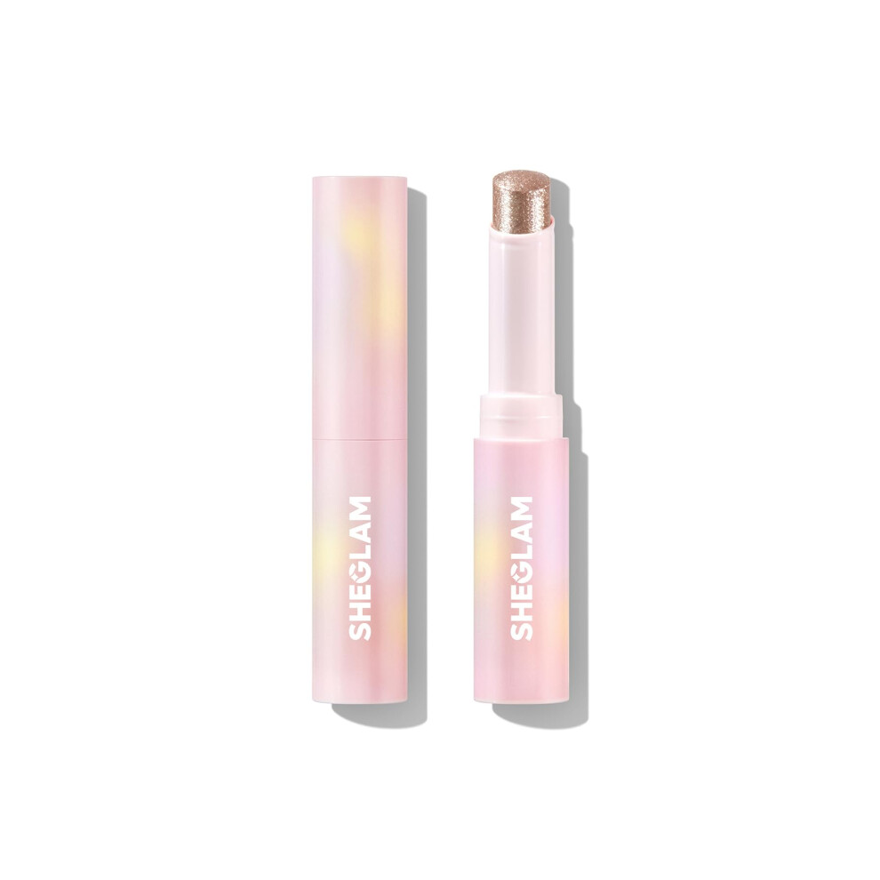 Sheglam Silver Crystal Jelly Glaze Eye Shadow Stick Eyeliner Brightener Pencil With Brush Easy To Blend Long Lasting Shimmer-Starlit