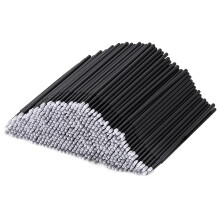 200 PCS micro Applicators, Micropore Brushes, Brushes for Eyelash Extensions, Eyeliner Cleaning, Nail Art & Makeup Application (Black)