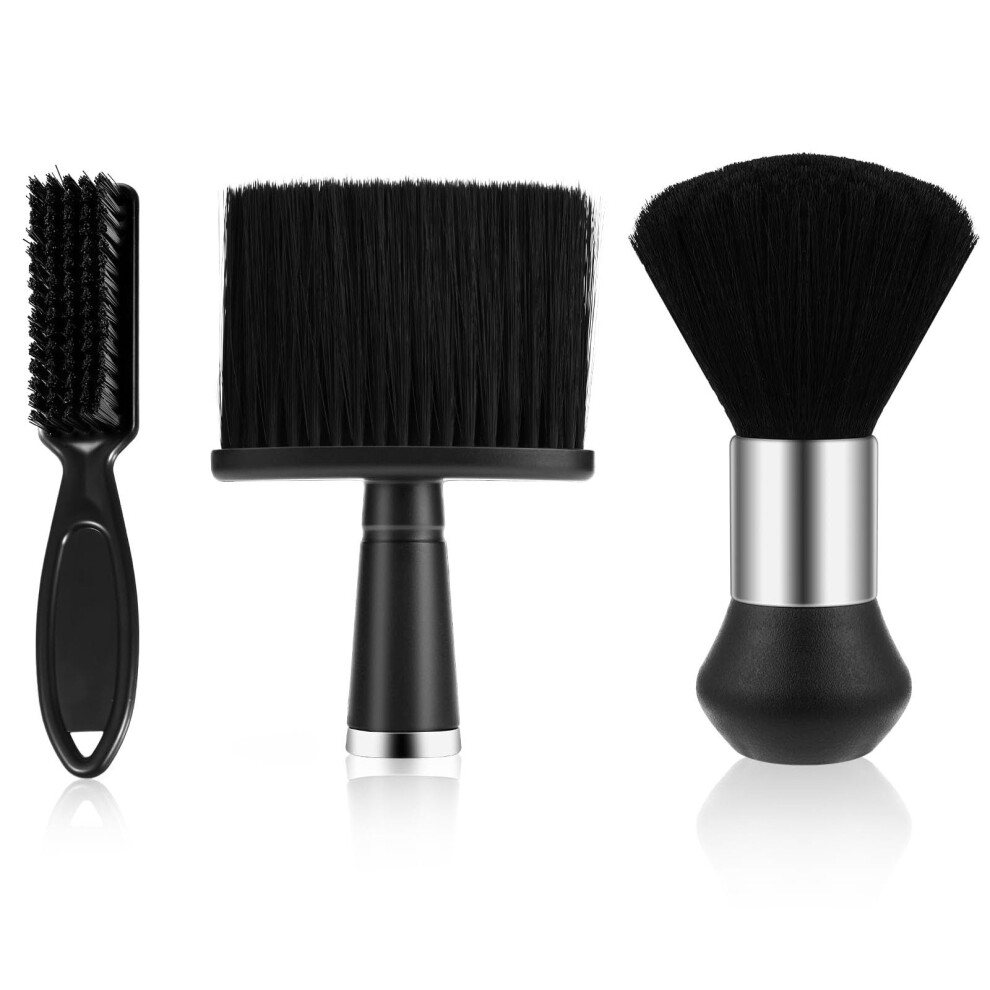 Photos - Comb Hairdressing Brush, 3 Pieces Hair Cutting Brushes Set Neck Brush for Hair Cleaning and Dust Removal