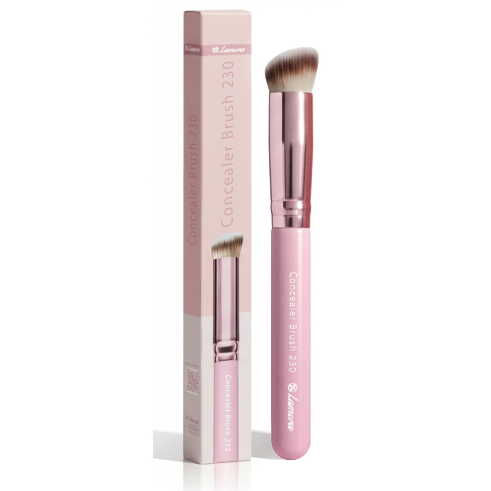 Lamora Concealer Makeup Brush Under Eye - Angled Flat Top Kabuki Nose Contour Brush