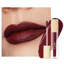 Oulac Matte Liquid Dark Red Lipstick for Women, Long Lasting Lip Stain, Waterproof Highly Pigmented Creamy Formula Lipstick with Vitamin E, Vegan