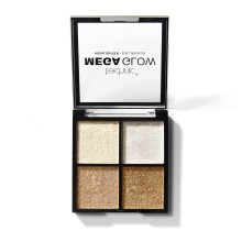 Technic Mega Glow Highlighter Palette - 4 Highly Pigmented, Long Lasting Shimmer Powders That Blend Beautifully To Highlight and Enhance Makeup On