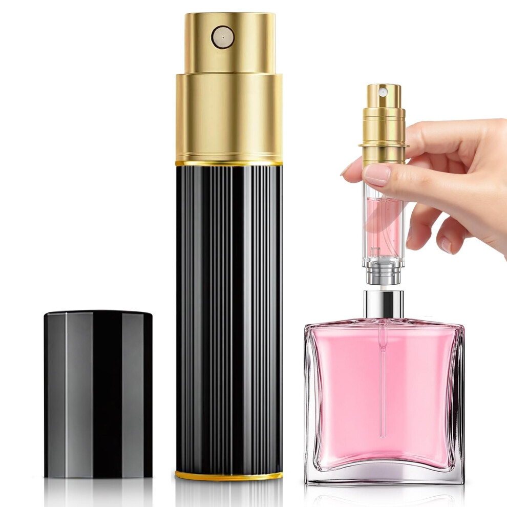 Traimber-Seven Perfume Atomiser, 5Ml Perfume Travel Bottle, Refillable Perfume Bottle Mini Atomiser Spray Dispenser Perfume Refill Bottle Fits Purse Handbag Pocket