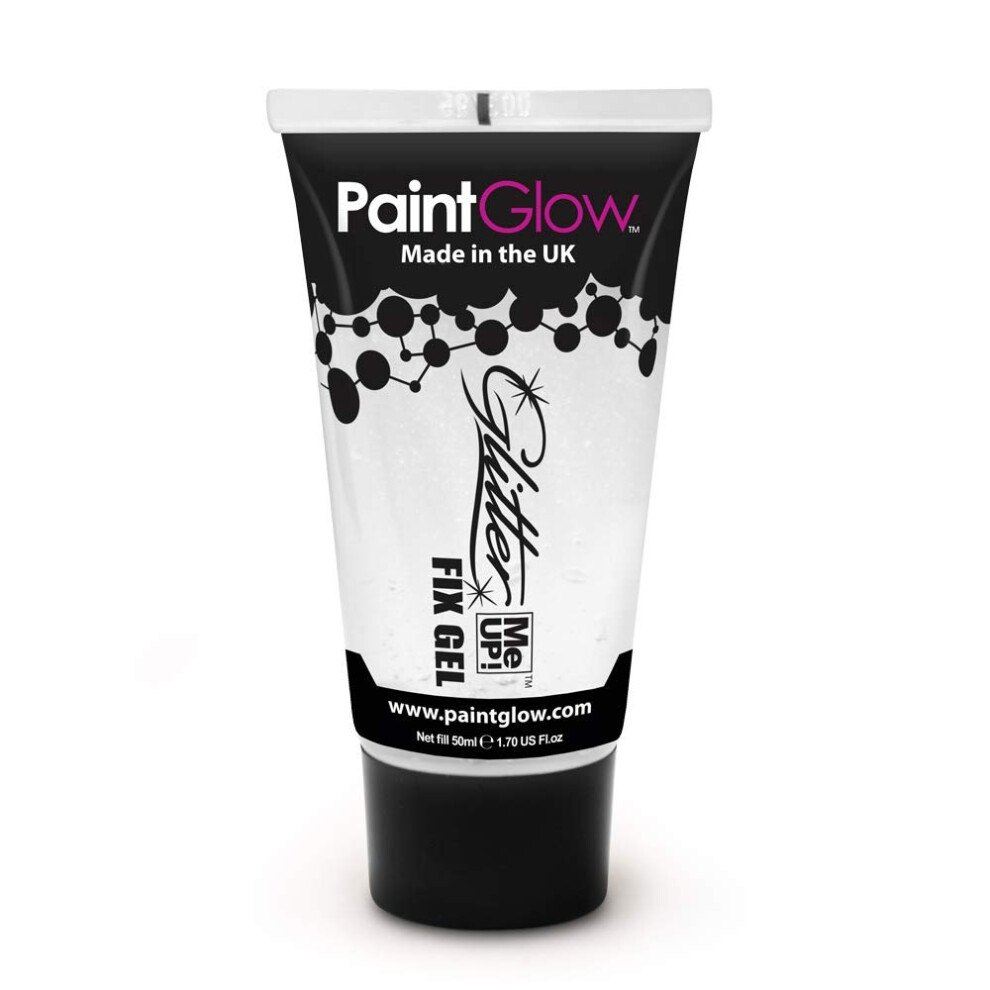 Paintglow Glitter Fix Glue - 50Ml Vegan Face And Body Glitter Glue For Body Glitter, Face Glitter, Bio Degradable Glitter