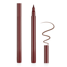 Aomig Felt Tip Pen Eyeliner, Waterproof Liquid Pencil, Long Lasting Eye, Smudgeproof Liner Pen Suitable for All Eye Shapes (10# Brown)