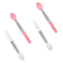 Lmyzcbzl Silicone Mini Lip Brush Set, 4 Pcs Reusable Lip Applicator Brushes