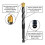 6mm Masonry Drill Bit, Hex Shank Multi Material Drill Bits Masonry, Brick Walls, Soft Tile, Wood, Plastic, Metal 2