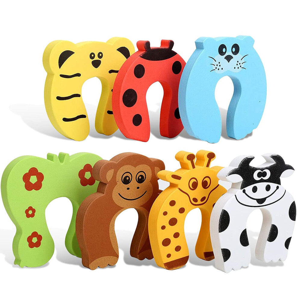Door Finger Pinch Guards, 7 Pack Foam Safety Door Guard Baby Proof Door Slam Stopper Esteopt