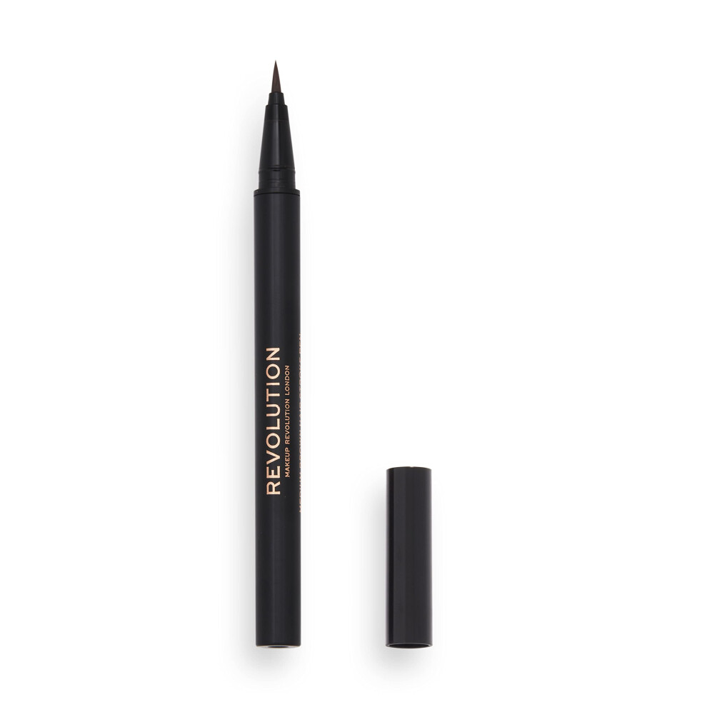 Revolution Beauty London Brown Hair Stroke, Brow Pen, Medium 0.5Ml