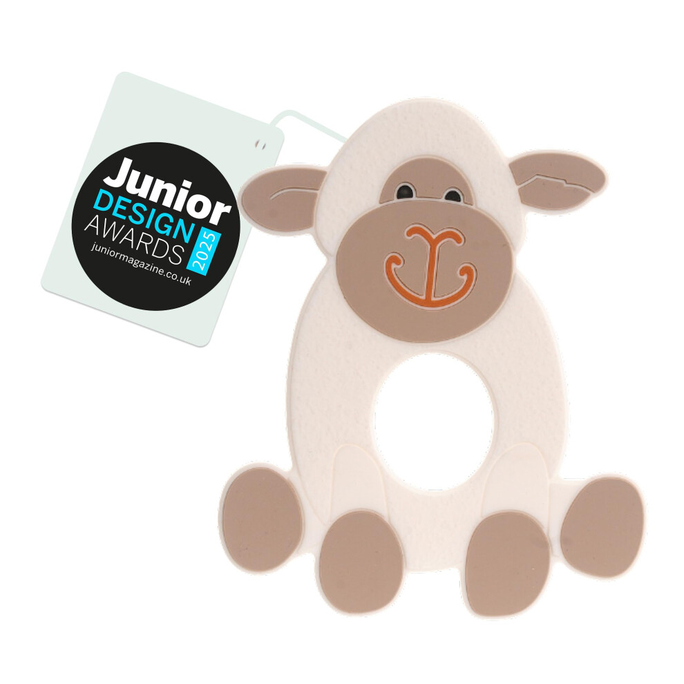 Sheep Silicone Teether | Soft Silicone Chew Toy For 3 Months+ Infants | Textured For Soothing Pain Relief & Sensory Play Ziggle