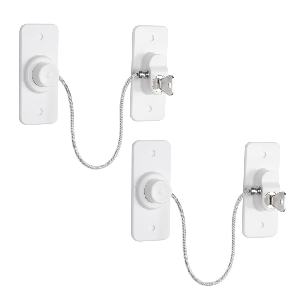 2Pcs Window Locks For Upvc Windows, Adhesive No Drilling Window Restrictor With Key, Pet Window Safety Locks For Childproof, Easy To Install Ytook
