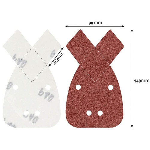 40pcs Black and Decker Mouse Sander Pads,Sanding Pads for Mouse Sander,Mouse Sanding Sheets with Extra 2 Tips for Replacement Assorted 40/60/ 80/120 1