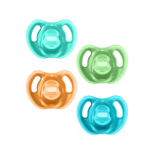 Tommee Tippee Ultra-Light Soothers, 18-36m, 4 Pack, Lightweight Dummy, Symmetrical Teat, BPA-Free Silicone, Orthodontic Design