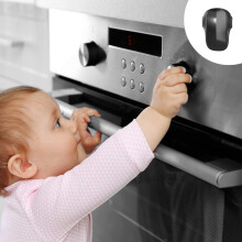 Oven Lock for Child Safety – No Drill Baby Proof Lock for Oven Doors, Heat-Resistant, Easy to Install with Strong Adhesive