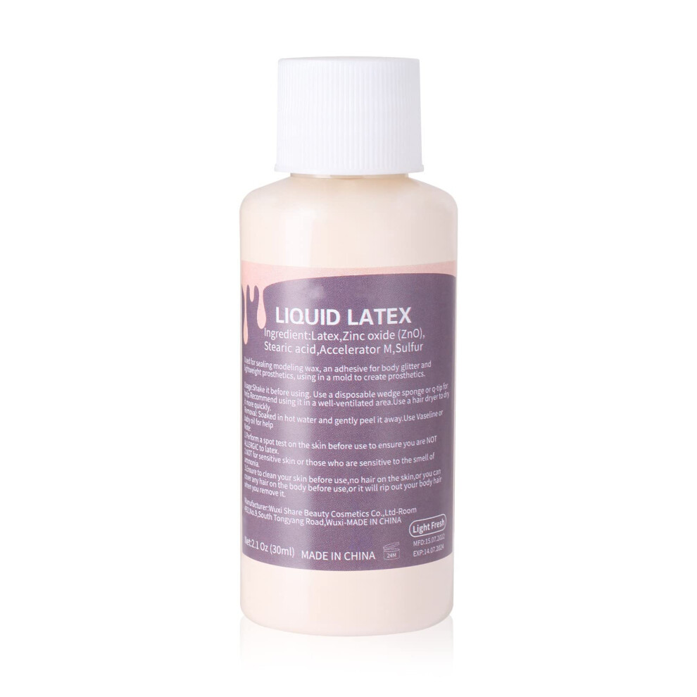 Mysense Light Liquid Latex Sfx Makeup,Halloween Moster Zombie Special Effects Makeup For Scar Cut Wound Peeling Skin Wrinkes Stipples Burns Blisters,