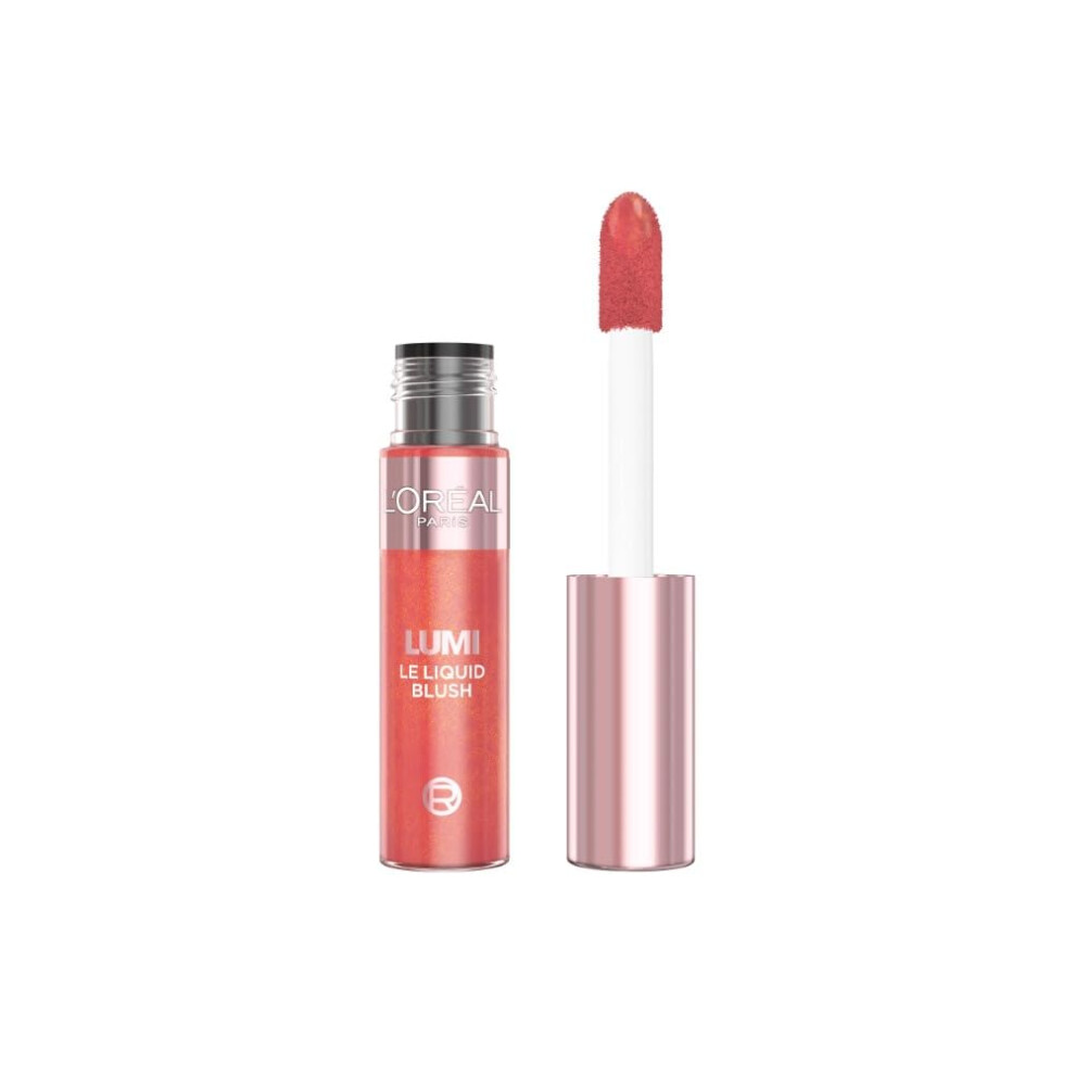 L'oreal Paris L'orã©Al Paris Lumi Le Liquid Blush, Lightweight Radiant Colour & Glowy Finish, Highly-Pigmented, Buildable, Blends Seamlessly For A Gorgeous