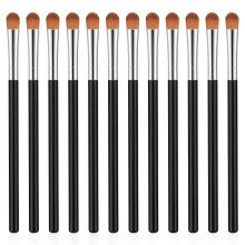 XLIUAX 12 Pcs Concealer Brush, Eyeshadow Brush Flat Concealer Brushes Small Eyeshadow Brushes Makeup Applicator for Brow Tools for Cream Liquid