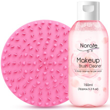 Norate Makeup Borstelreiniger, Borstelreiniger Oplossing + Mat, Borstelreiniger Pad voor Diepe Reiniging