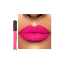 Velvet Matte Bright Hot Pink Liquid Lipstick, Waterproof Quick-Drying Non-Sticky Full-Coverage Lip Gloss