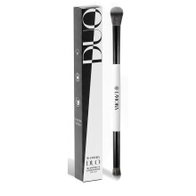 Lamora Blending Eye + Liquid Eyeshadow Dual-Ended Makeup Brush - Precision Duo Blending Brush for Defining, Shading