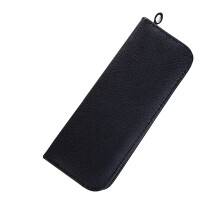 Professional Salon Tools Holster, Stylist Barber Scissors & Hair Clip Comb Storage Bag - PU Leather Black