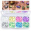 Noerrors 8 Colors Chameleon Eyeshadow Makeup Palette, Diamond Long-Lasting Waterproof Glitter Eyeshadow 1