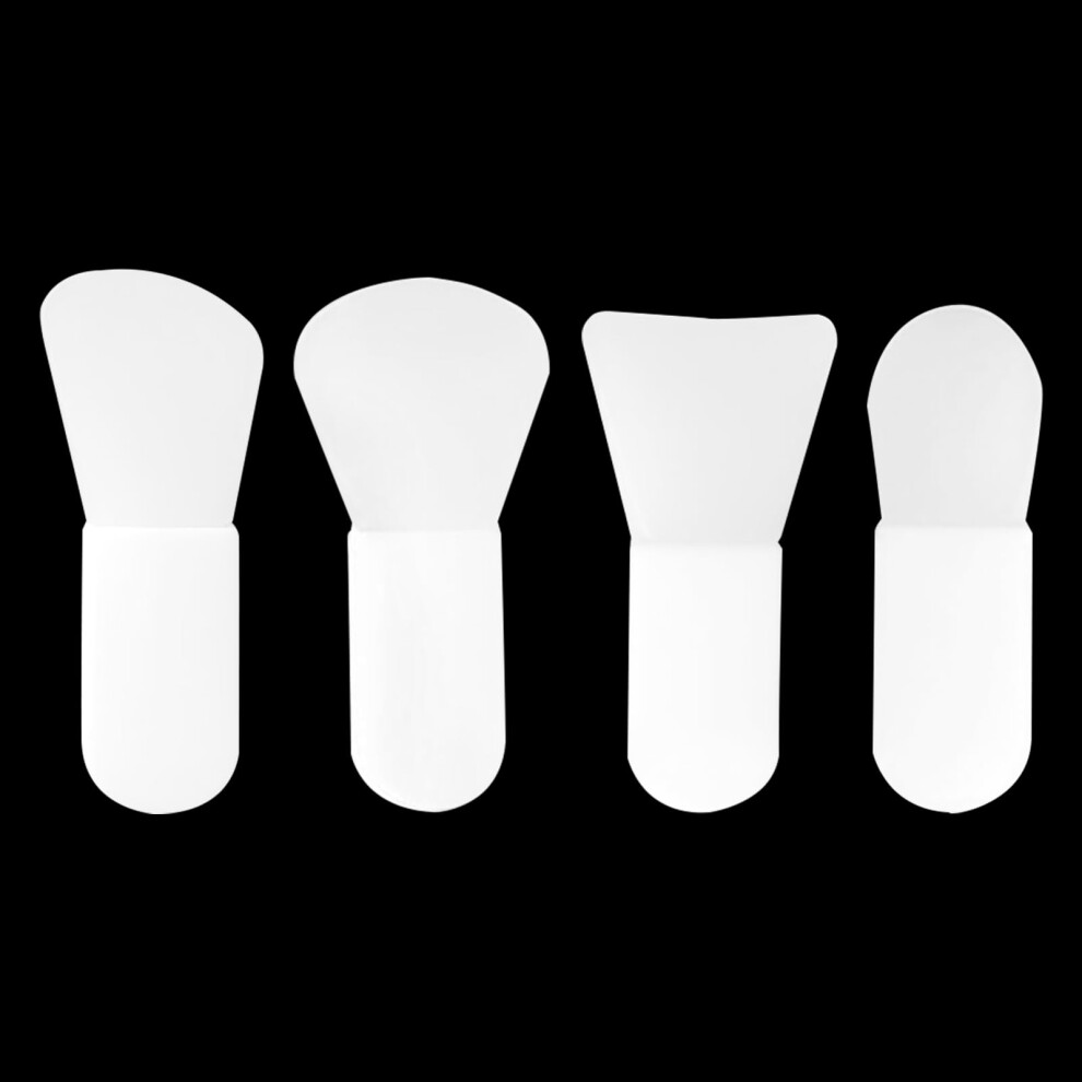 Issang Mini Face Mask Brush, 4 Pcs Face Mask Applicator Brushes, Silicone Cosmetic Scrapers, Makeup Skincare Applicators