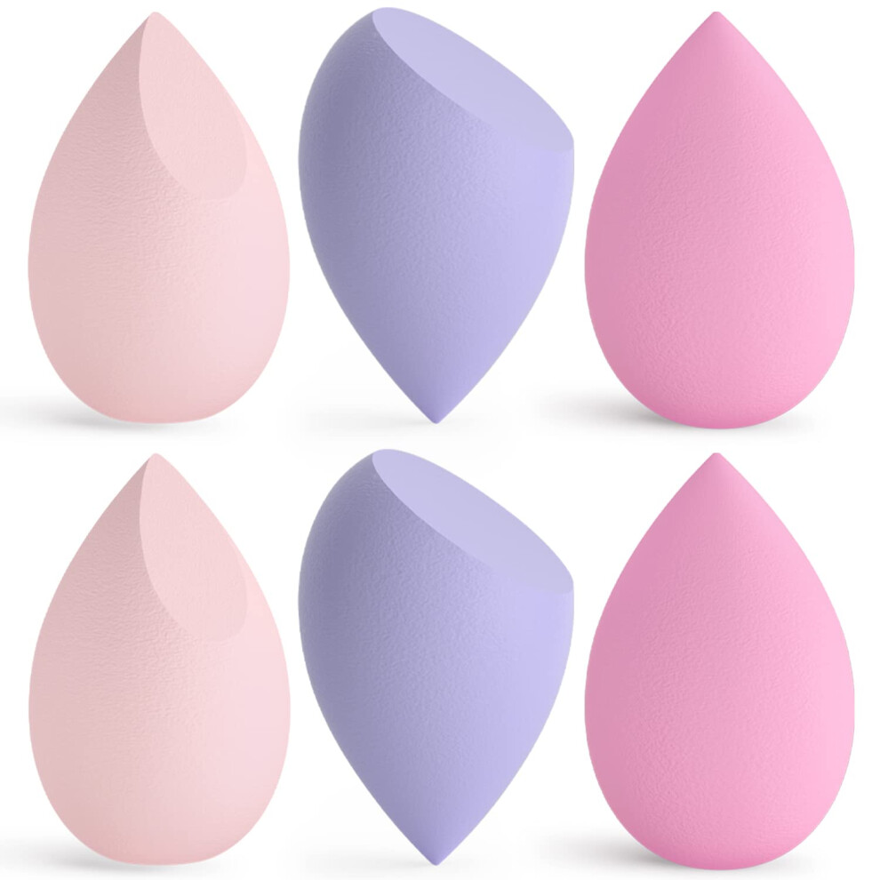 Korintin Makeup Sponge, Beauty Blenders 6 Pcs, Washable Non Latex Foundation Sponge, Beauty Blender Make Up Sponge For Foundations