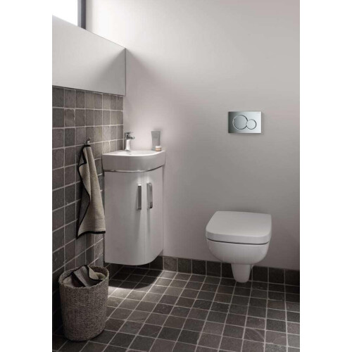 Geberit Geberit 115.770.21.5 Sigma01 Dual Flush Push Button Plate, Gloss Chrome