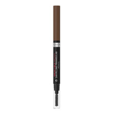 L'Oreal Paris Eyebrow Liner, Brow Filling Triangular Pencil, Natural Matte Finish, With Spoolie Brush, Up to 24H Wear,Defined Fuller Looking Brows