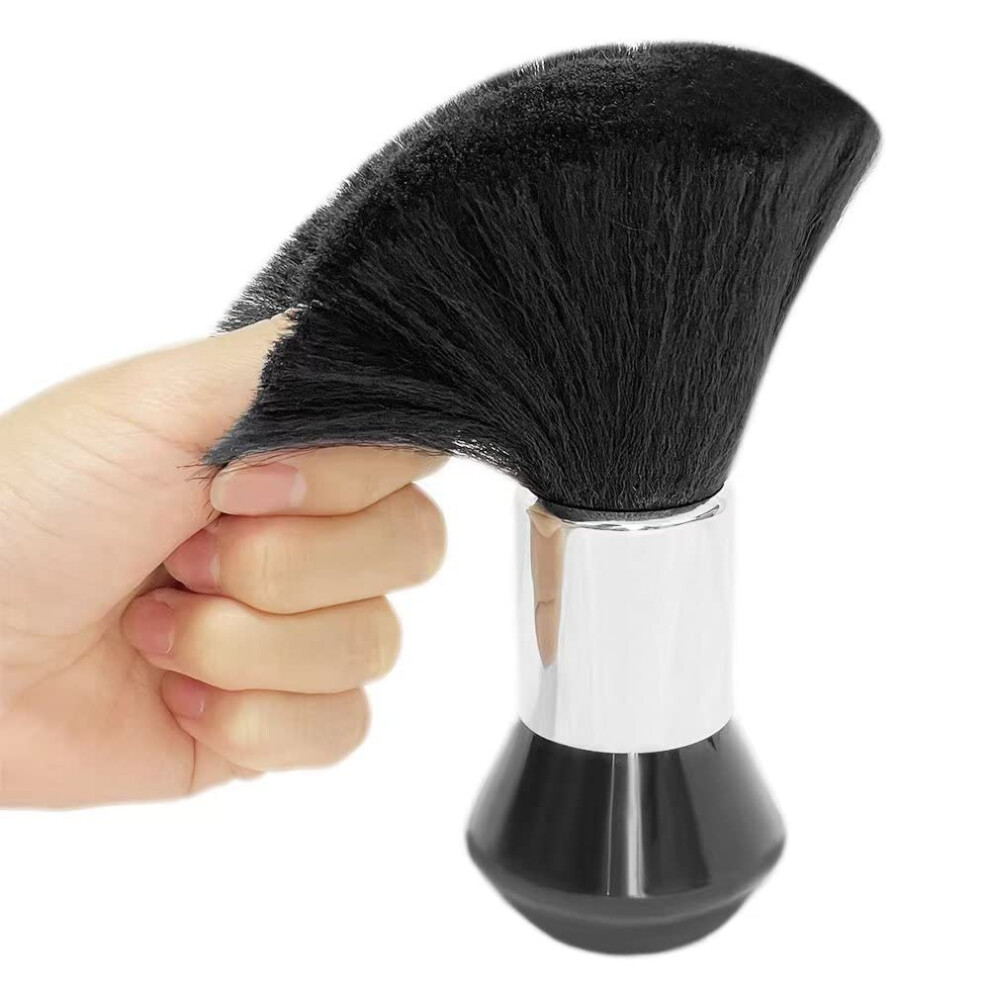 Yaotroop Hairdresser Neck Face Duster Brushes Barber Brush Hairdressing Cutting Cleaning Hairbrush Plastic Grip Ultra Soft Nylon Hair Sweep Brush