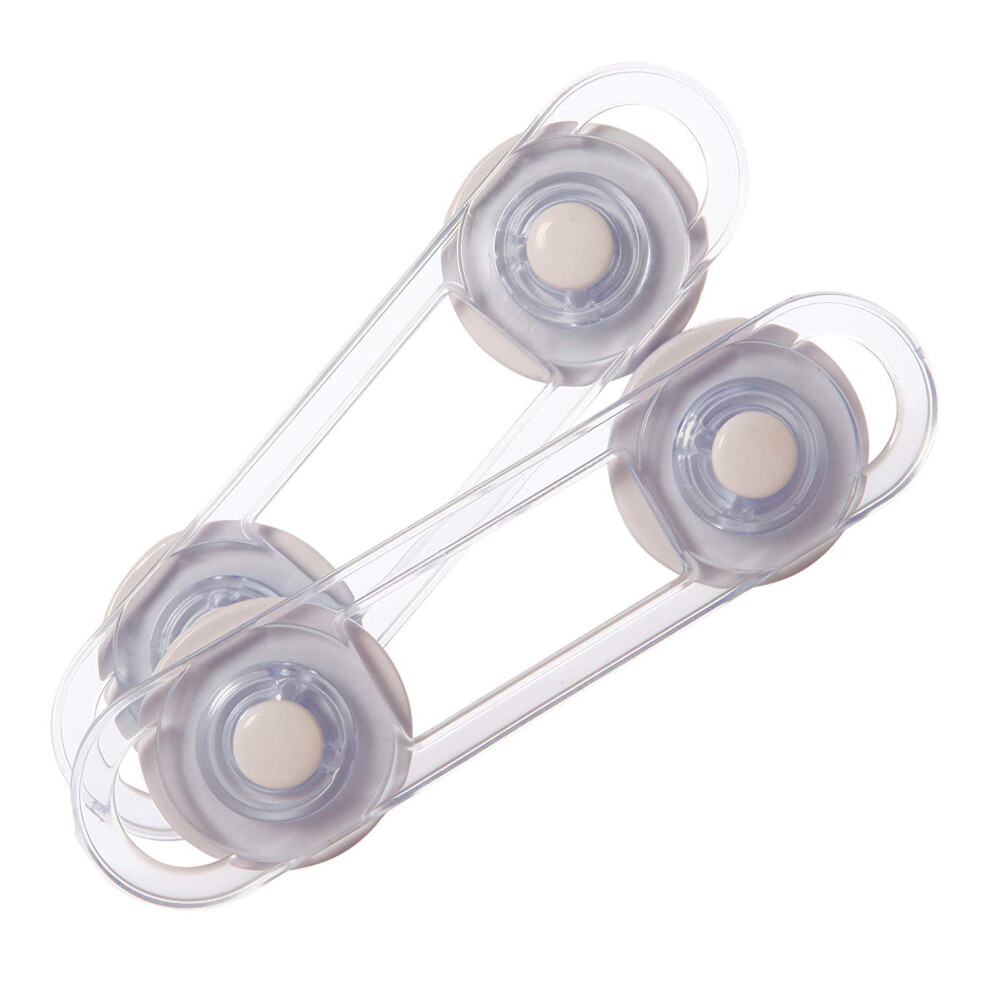 Dreambaby Mini Multi-Purpose Latch (Pack Of 2, Transparent)