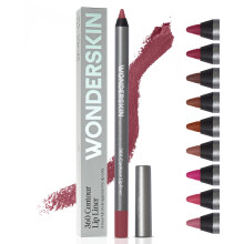Wonderskin Lipliner Pencil - 360 Contour Lipliner, Long Lasting, Sharpenable, Waterproof and Transfer-Proof Brown Lip Liner Pencil (Mauve)