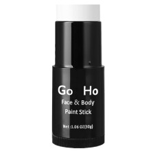 Go Ho Cream Blendable Stick(1.06 OZ),White Face Body Paint Stick - Oil Professional White Foundation for Halloween SFX Makeup