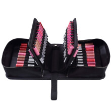 ROWNYEON Lipstick Organiser Bag Travel Portable Lipstick Case Holder with Carrying Handle Large CapacityMakeup Artist Lip Gloss Organizer Storage