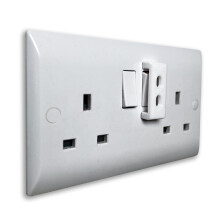 Decoralin 4 Pack Socket Switch Cover Guards – Child Safety Plug Protectors Prevent Accidental On/Off Switching