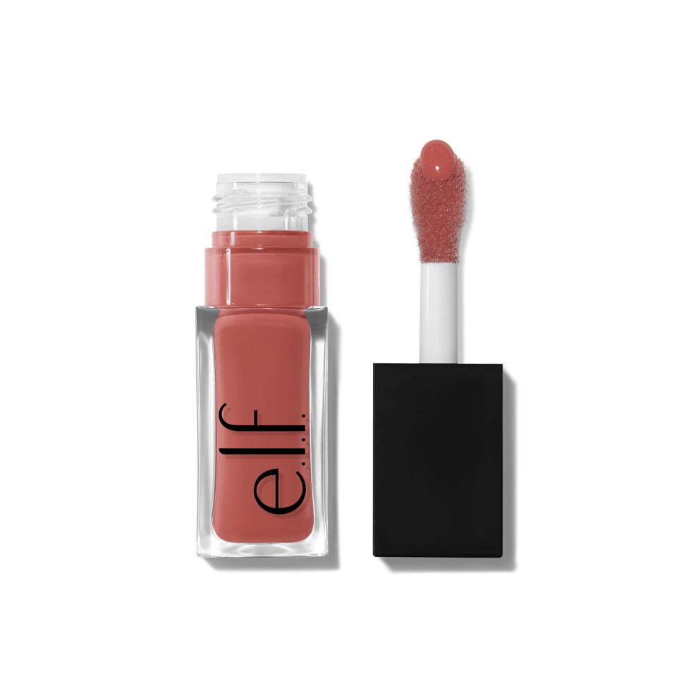 E.l.f. Glow Reviver Lip Oil, Nourishing Tinted Lip Oil For A High-Shine Finish, Infused With Apricot Oil, Vegan & Cruelty-Free, It's Giving Guava