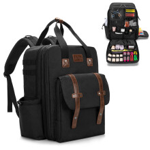 BAFASO Large Capacity Barber Backpack, Travel Barber Bag Holds Various Hair Cutting Tools (Bag Only), Black