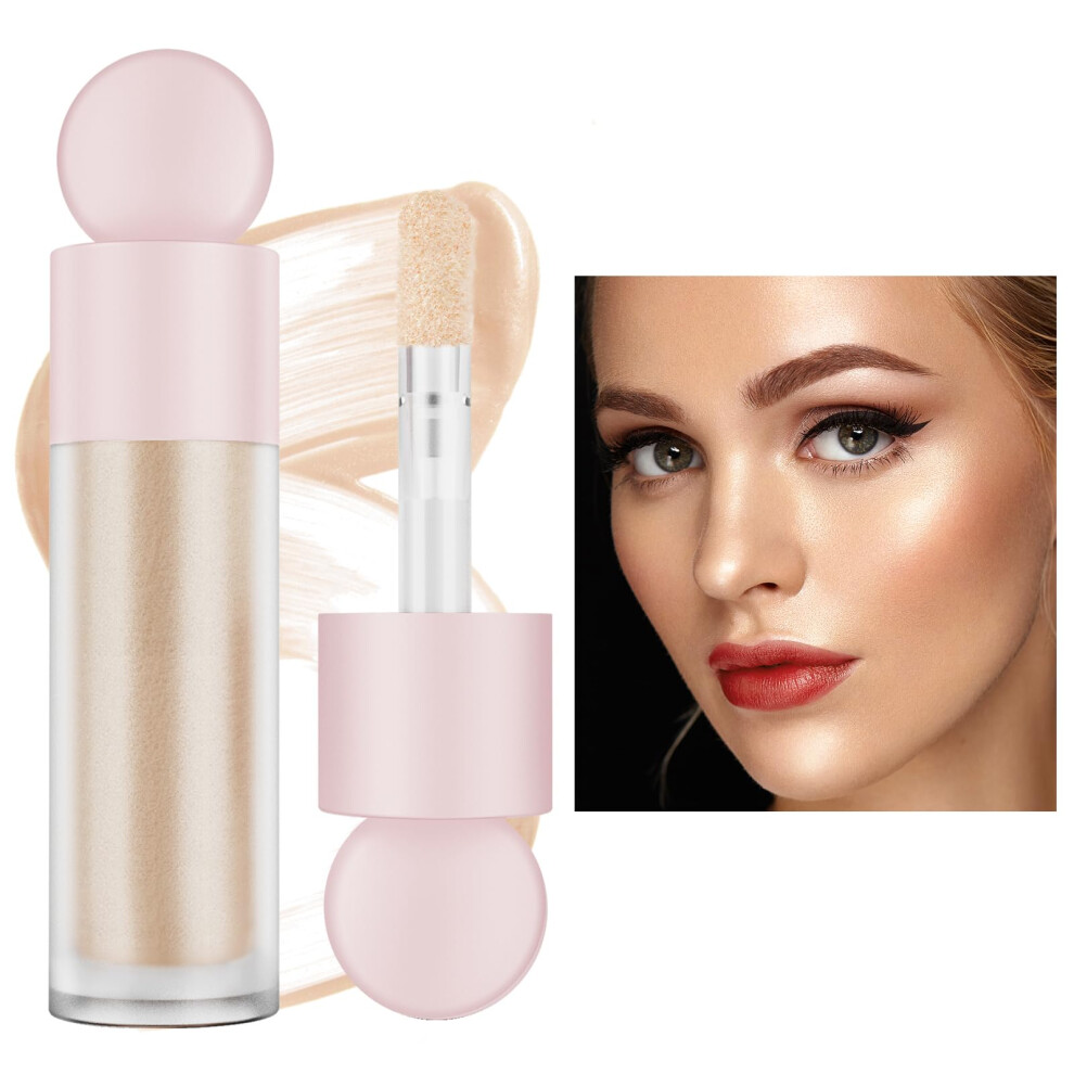 Weixinbuy Liquid Highlighter Natural Glow For Face & Body, Waterproof Moisturizing Highlighter Makeup For Long Lasting Shimmer
