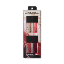 e.l.f. Glow Reviver Quad Goals Lip Oil Kit, 4 Shades, Hydrating, Sheer Colour, Vegan & Cruelty-Free.