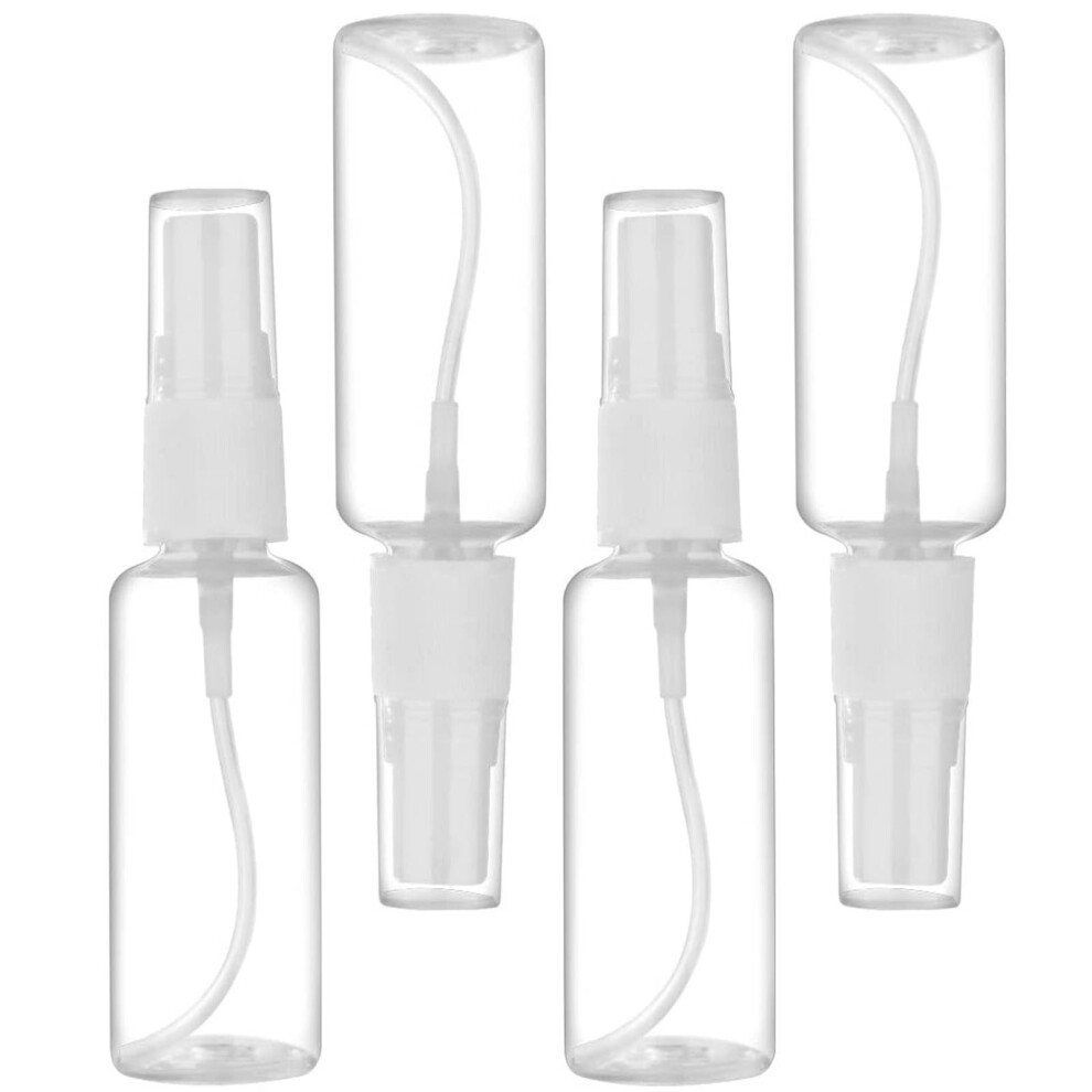 Mtnlaur Small Spray Bottle 4 Pack, Empty Spray Bottle, Transparent Fine Mist Travel Bottle, Atomiser Spray Bottles