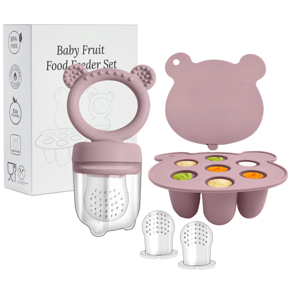 Fruit Feeder For Baby - Silicone Fruit Food Feeder- Breastmilk Popsicle Freezer Molds For Baby Teething & Infant Self Feeding Ideal Mum To Be Wesweet