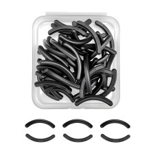 Silicone Eyelash Curler Refill Pads - 80 Pack ABS Material Replacement Pads for Most Eyelash Curlers