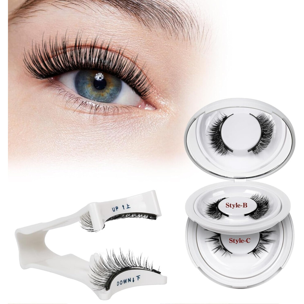 Quewel Magnetic-Eyelashes With Applicator, 2 Pairs Flylash Magnetic-Lashes With Applicator, No Glue Needed False Lashes, Easy To Wear And Remove
